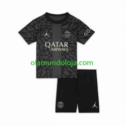 Camisola Paris Saint-Germain Criança Equipamento Terceiro 2023-2024 Manga Curta